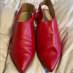 Red Sling Backs